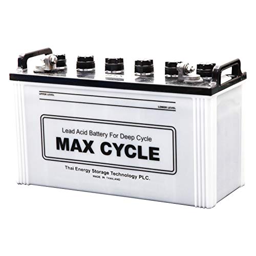 MAX CYCLE 電動車バッテリー (EBバッテリー) 用途： 産業用作業車両 電動車イス ゴルフカートなどの電動自動車 過放電に強い サイクルサービス 端子：LL EB100-LL